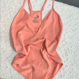 Peach Free People Body Suit